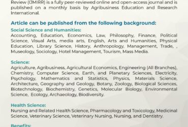 CALL FOR PAPERS FOR CURRENT ISSUES OF IJMIRR JOURNAL