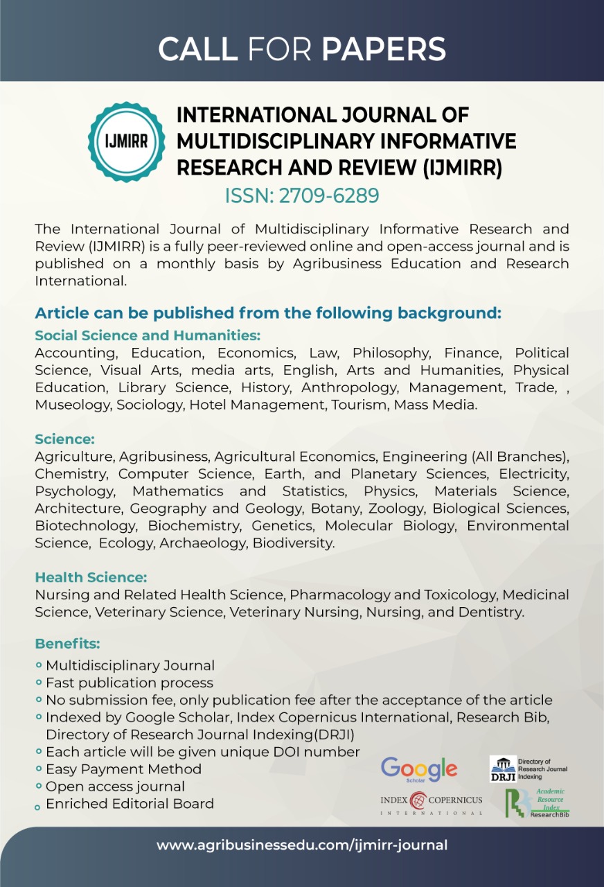 CALL FOR PAPERS FOR CURRENT ISSUES OF IJMIRR JOURNAL
