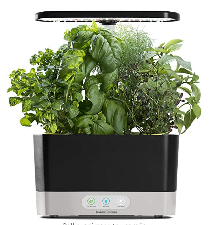 AeroGarden Black Harvest Indoor Hydroponic Garden for Farming