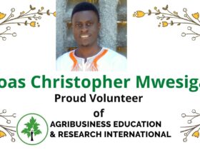 Joas Christopher Mwesiga – Our Proud Volunteer