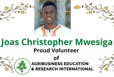 Joas Christopher Mwesiga – Our Proud Volunteer