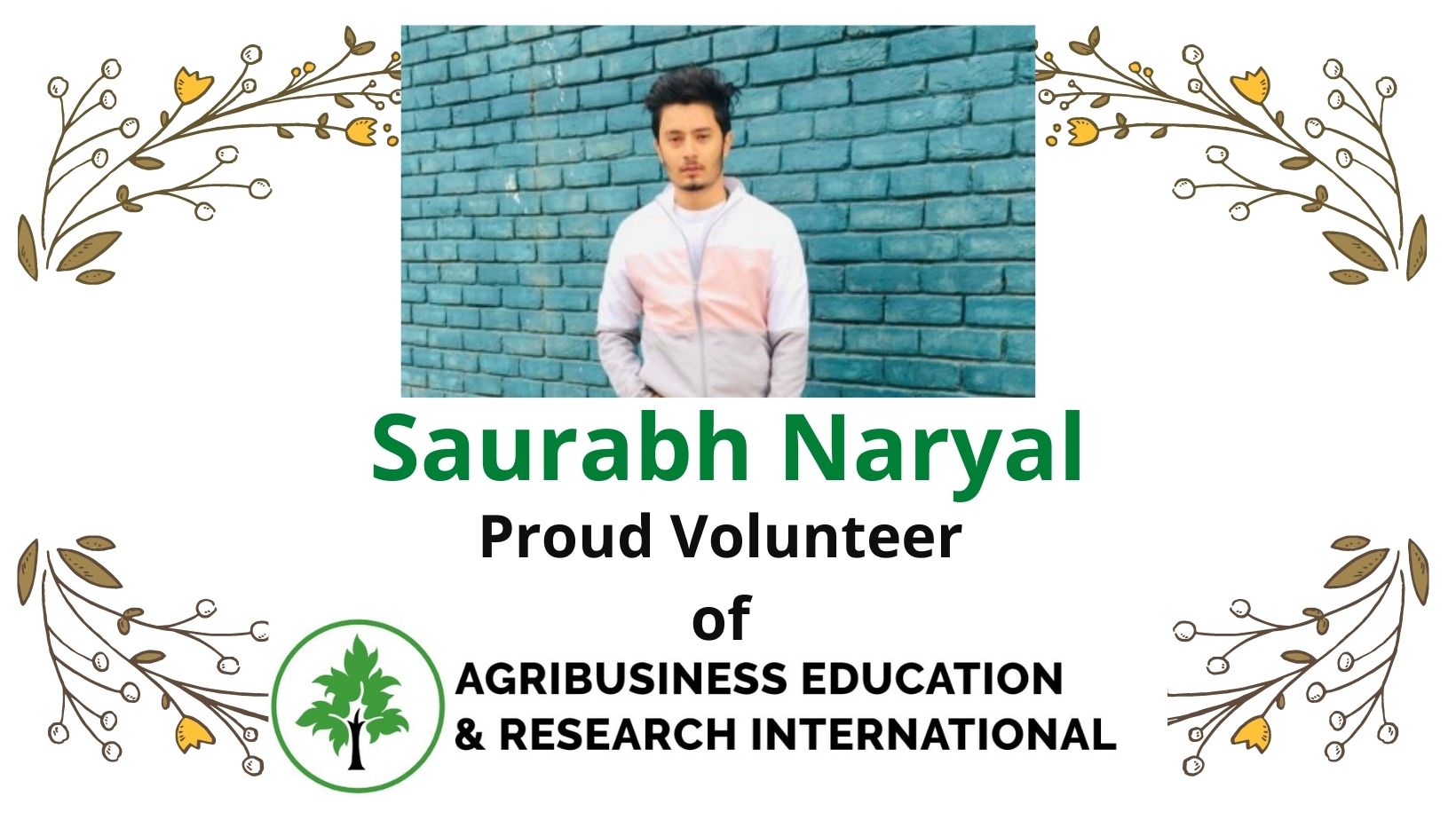 Saurabh Naryal – Our Proud Volunteer