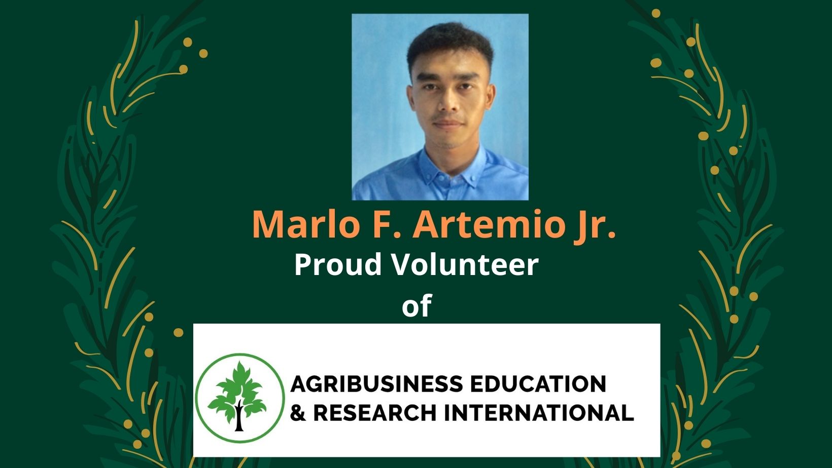 Marlo F. Artemio Jr. – Our Proud Volunteer