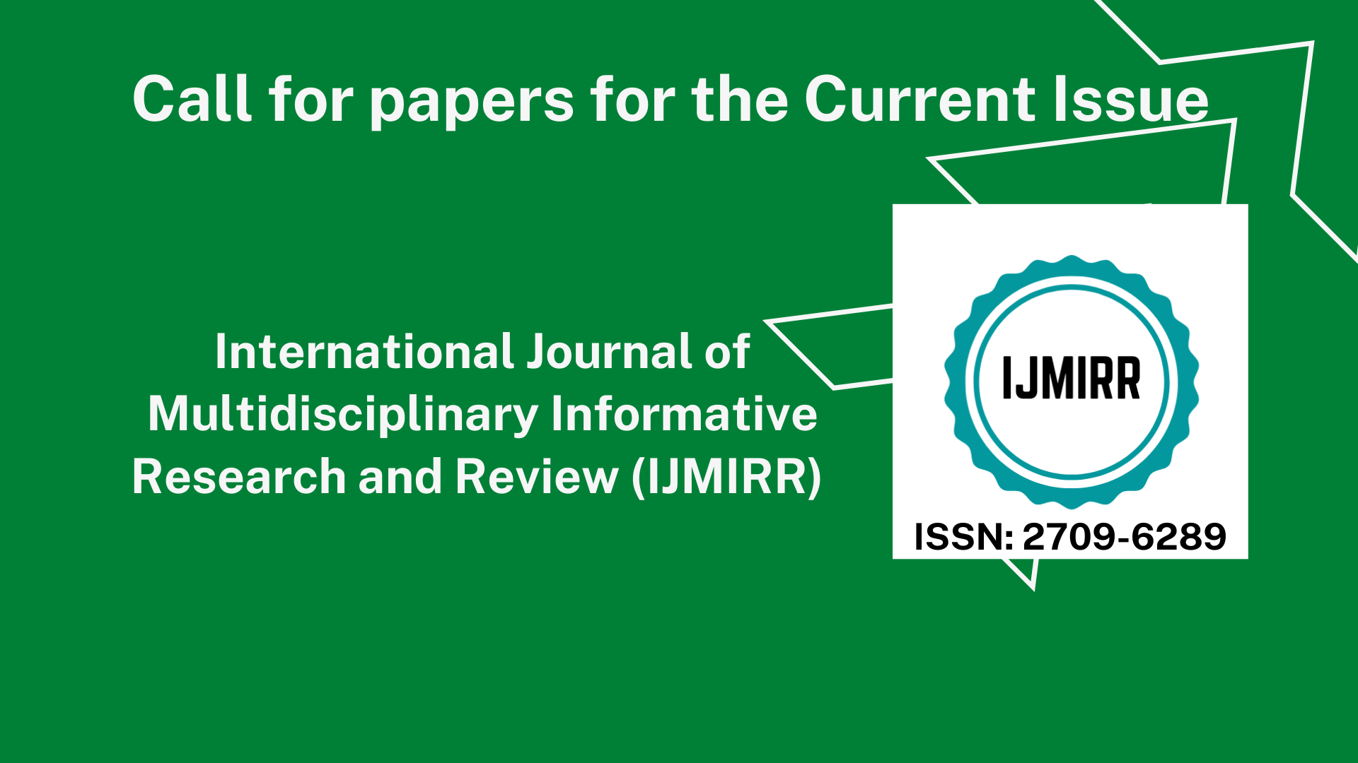 Call for Papers for Seven Issues